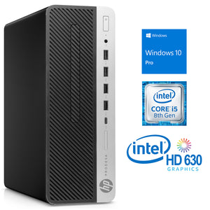 HP ProDesk 600 G4, i5-8500, 16GB RAM, 256GB SSD, Windows 10 Pro