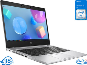 HP EliteBook 830 G6 Notebook, 13.3" IPS FHD Display, Intel Core i7-8665U Upto 4.8GHz, 32GB RAM, 512GB NVMe SSD, HDMI, Thunderbolt, Wi-Fi, Bluetooth, Windows 10 Pro