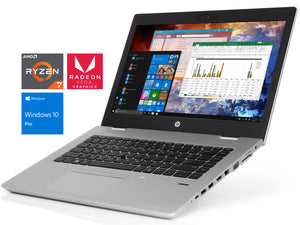 HP ProBook 645 G4 Laptop, 14" IPS FHD, Ryzen 7 2700U, 16GB RAM, 128GB SSD, Win10Pro
