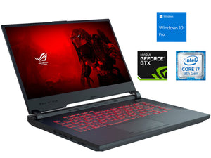 ASUS ROG G531 Laptop, 15.6" FHD, i7-9750H, 16GB RAM, 512GB NVMe SSD+1TB HDD, GTX 1650, Win10Pro