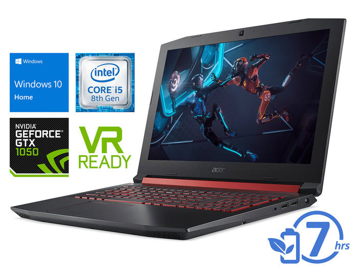 Acer Nitro 5, 15" FHD, i5-8300H, 8GB RAM, 2TB SSD, GTX 1050, Win 10H