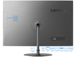 Lenovo IdeaCentre 520 AIO PC, 27" QHD Touch, i7-7700T, 8GB RAM, 1TB HDD, Win10Home