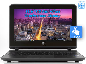 HP ProBook 11 EE G2 Laptop, 11.6" HD Touch, i3-6100U 2.3GHz, 8GB RAM, 256GB SSD, Win10Pro