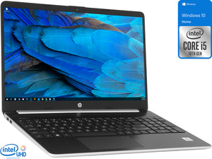 HP 15 Notebook, 15.6" HD Display, Intel Core i5-1035G1 Upto 3.6GHz, 32GB RAM, 512GB NVMe SSD, HDMI, Card Reader, Wi-Fi, Bluetooth, Windows 10 Home