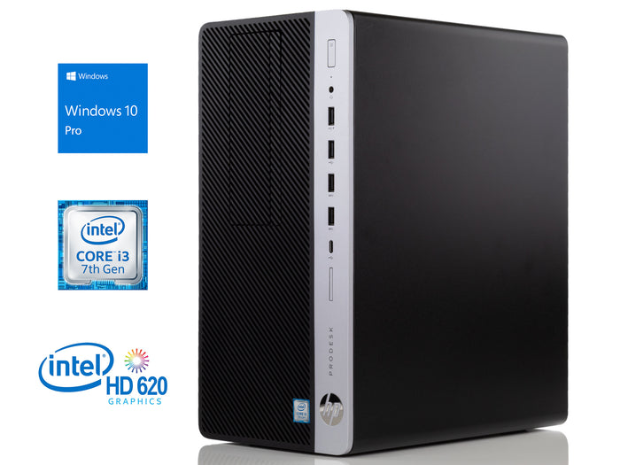 HP ProDesk 600 G3 Desktop, i3-7100 3.9GHz, 16GB RAM, 128GB NVMe SSD+1TB HDD, Win10Pro