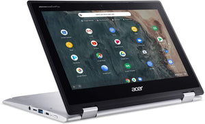 Acer Spin 311 Chromebook, 11.6" IPS HD Touch Display, Intel Celeron N4020 Upto 2.8GHz, 4GB RAM, 32GB eMMC, DisplayPort via USB-C, Card Reader, Wi-Fi, Bluetooth, Chrome OS (NX.HKKAA.005)