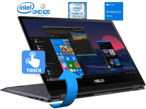 ASUS VivoBook Flip 14 Laptop, 14" IPS FHD Touch, i3-8130U, 4GB RAM, 128GB SSD, Win10Home
