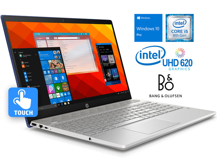 HP Pavilion 15.6" Touch Laptop, i5-8250U, 16GB RAM, 1TB SSD, Win10Pro