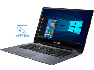 ASUS VivoBook Flip 14 Laptop, 14" IPS FHD Touch, i3-8130U, 12GB RAM, 512GB SSD, Win10Pro