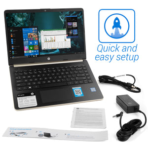 HP 14, 14" HD Touch, i3-8145U, 8GB RAM, 128GB SSD, Windows 10 Pro