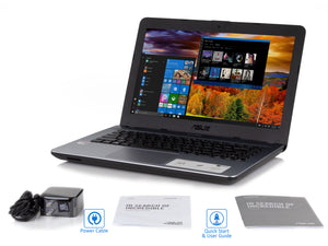 ASUS X441BA 14" HD Laptop, A6-9225, 8GB RAM, 256GB SSD, Win10Pro