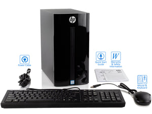 HP 460 Desktop PC, i7-7700T, 8GB RAM, 256GB NVMe SSD+1TB HDD, Win10Pro