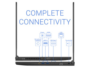 MSI THIN GF65, 15" FHD, i7-9750H, 8GB RAM, 2TB SSD, RTX 2060, Windows 10 Home