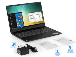 Lenovo S340, 15" HD, i5-8265U, 8GB RAM, 256GB SSD +1TB HDD, Windows 10 Home