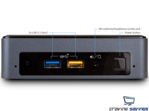 NUC8i3BEK Mini PC/HTPC, i3-8109U, 16GB RAM, 128GB SSD, Win10Pro