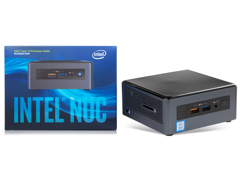 Intel NUC8I3CYSM, i3-8121U, 8GB RAM, 512GB SSD +1TB HDD, Radeon 540, W ...