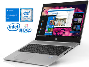 HP 450 G6 15.6" Laptop, i7-8565U, 32GB RAM, 256GB SSD, Windows 10P