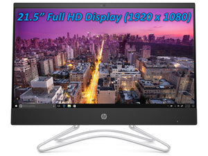 HP 21.5" AIO Desktop PC - Black, Celeron J4005, 4GB RAM, 256GB SSD, Win10Pro