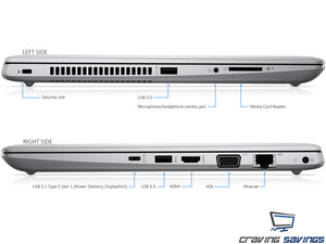 HP Probook 440 G5 14" HD Laptop, i5-8250U, 16GB RAM, 128GB SSD+1TB HDD, Win10Pro