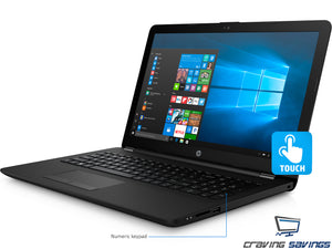 HP 15.6" HD Touch Laptop, Pentium Silver N5000, 8GB RAM, 128GB SSD, Win10Pro