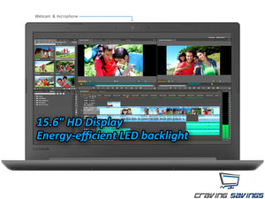 Lenovo IdeaPad 130 15.6" HD Laptop, A6-9225, 8GB RAM, 512GB SSD, Win10Pro