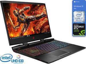 HP Omen 15, 15" FHD, i7-8750H, 32GB RAM, 2TB SSD, RTX 2070, Win10P