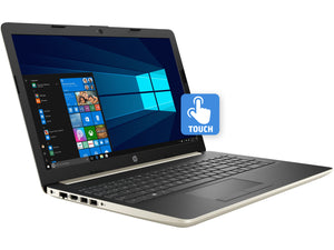 HP 15.6" HD Touch Laptop - Gold, A9-9425, 8GB RAM, 256GB SSD, Win10Pro