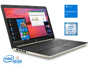 HP 15 Laptop, 15.6" SVA BrightView HD, i7-8550U, 8GB RAM, 1TB NVMe SSD+1TB HDD, Win10Pro