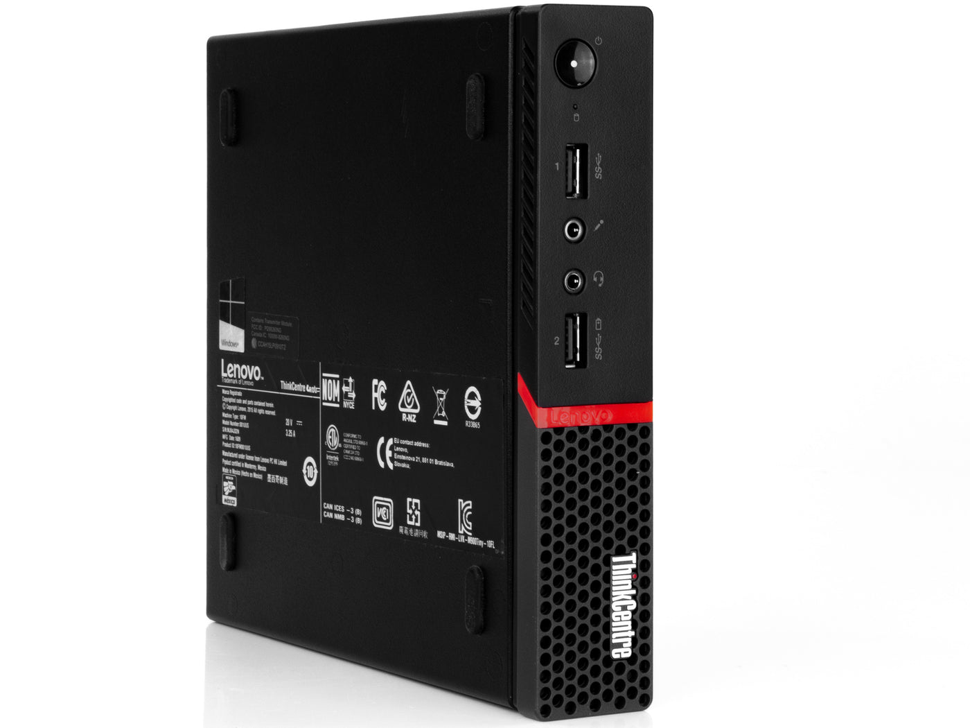 Lenovo ThinkCentre M715q Tiny Desktop, Ryzen 5 PRO 2400GE, 8GB RAM, 256GB  NVMe SSD+1TB HDD, Win10Pro