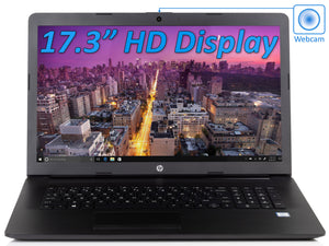 HP 17.3" HD+ Laptop, i5-8265U, 16GB RAM, 256GB NVMe SSD+1TB HDD, Win10Pro