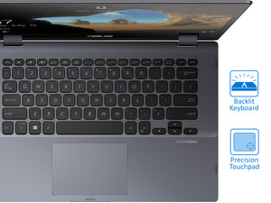 ASUS VivoBook Flip 14 Laptop, 14" IPS FHD Touch, i3-8130U, 20GB RAM, 128GB SSD, Win10Pro