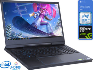 Dell G5, 15" FHD, i7-8750H, 8GB RAM, 256GB SSD, RTX 2060, Win10P