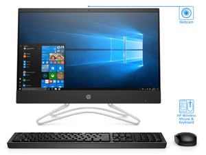 HP 21.5" AIO Desktop PC - Black, Celeron J4005, 8GB RAM, 256GB SSD+1TB HDD, Win10Pro