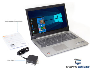 Lenovo Ideapad 320 15.6" HD Laptop, A12-9720P 2.7GHz, 20GB RAM, 128GB SSD, Radeon R7, Win10Pro