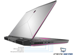 Dell Alienware Laptop, i7-8750H, 8GB DDR4, 512GB SSD + 1TB HDD, GTX1060, W10P
