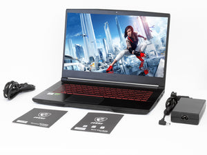 MSI GF65 Thin, 15" FHD, i7-10750H, 8GB RAM, 2TB SSD, GTX 1660 Ti, Win 10 Pro