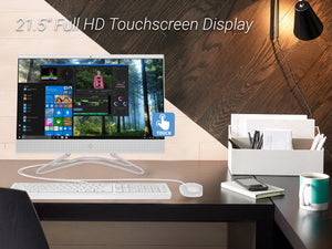 Refurbished HP 22, 21" FHD Touch, i3-8100T, 16GB RAM, 512GB SSD, Windows 10 Pro