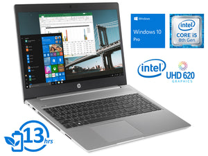 HP ProBook 450 G6, 15" HD, i5-8265U, 8GB RAM, 1TB SSD, Windows 10 Pro