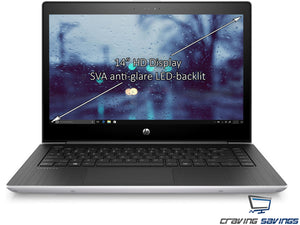 HP Probook 440 G5 14" HD Laptop, i5-8250U, 16GB RAM, 128GB SSD+1TB HDD, Win10Pro