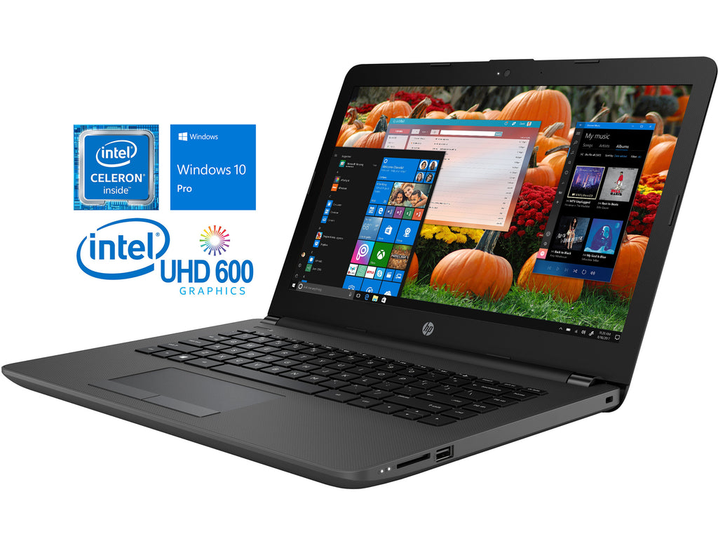 HP 240 G6 14" HD Laptop, N4000, 16GB RAM, 128GB SSD, Win10Pro