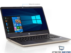 HP 14.0" HD Laptop, i3-7100U 2.4GHz, 16GB RAM, 512GB SSD, Win10Pro