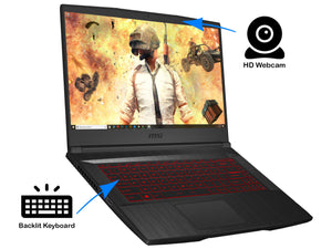 MSI THIN GF65, 15" FHD, i7-9750H, 64GB RAM, 512GB SSD, RTX 2060, Windows 10 Pro