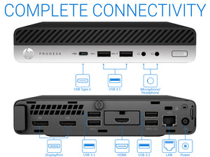 HP ProDesk 600 G5, i7-9700T, 16GB RAM, 2TB SSD, Windows 10 Pro