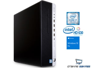 HP ProDesk 800 G3 SFF, i7-7700 3.6GHz, 64GB DDR4, 1TB SSD, W10P