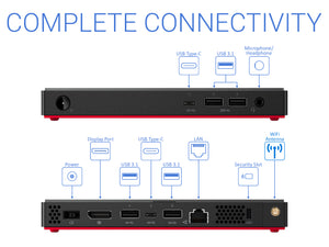 Lenovo ThinkCentre M90n-1, i5-8265U, 8GB RAM, 2TB SSD, Windows 10 Pro