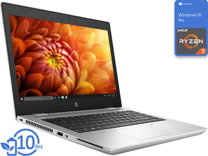 HP 645 G4, 14" HD, Ryzen 5 PRO 2500U, 8GB RAM, 500GB HDD, Windows 10 Pro