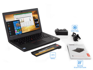 Lenovo ThinkPad X270 Laptop, 12.5" IPS HD, i7-6600U, 16GB RAM, 512GB SSD, Win10Pro