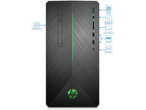 HP Pavilion 690 Desktop, Ryzen 5 2400G, 8GB RAM, 1TB NVMe SSD+1TB HDD, GTX 1050, Win10Pro