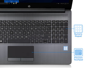 HP 15t Touch Laptop, 15.6" HD Touch, i3-7100U 2.4 GHz, 8GB RAM, 256GB SSD, Win10Pro