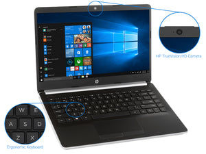 HP 14 , 14" HD, Celeron N4000, 8GB RAM, 64GB eMMC, Windows 10 Home S